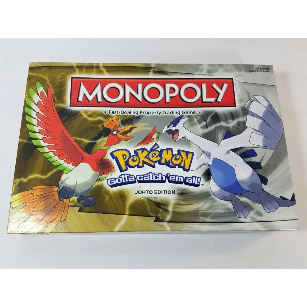 Monopoly Pokemon Johto Edition Board Game Complete 2016 Hasbro
